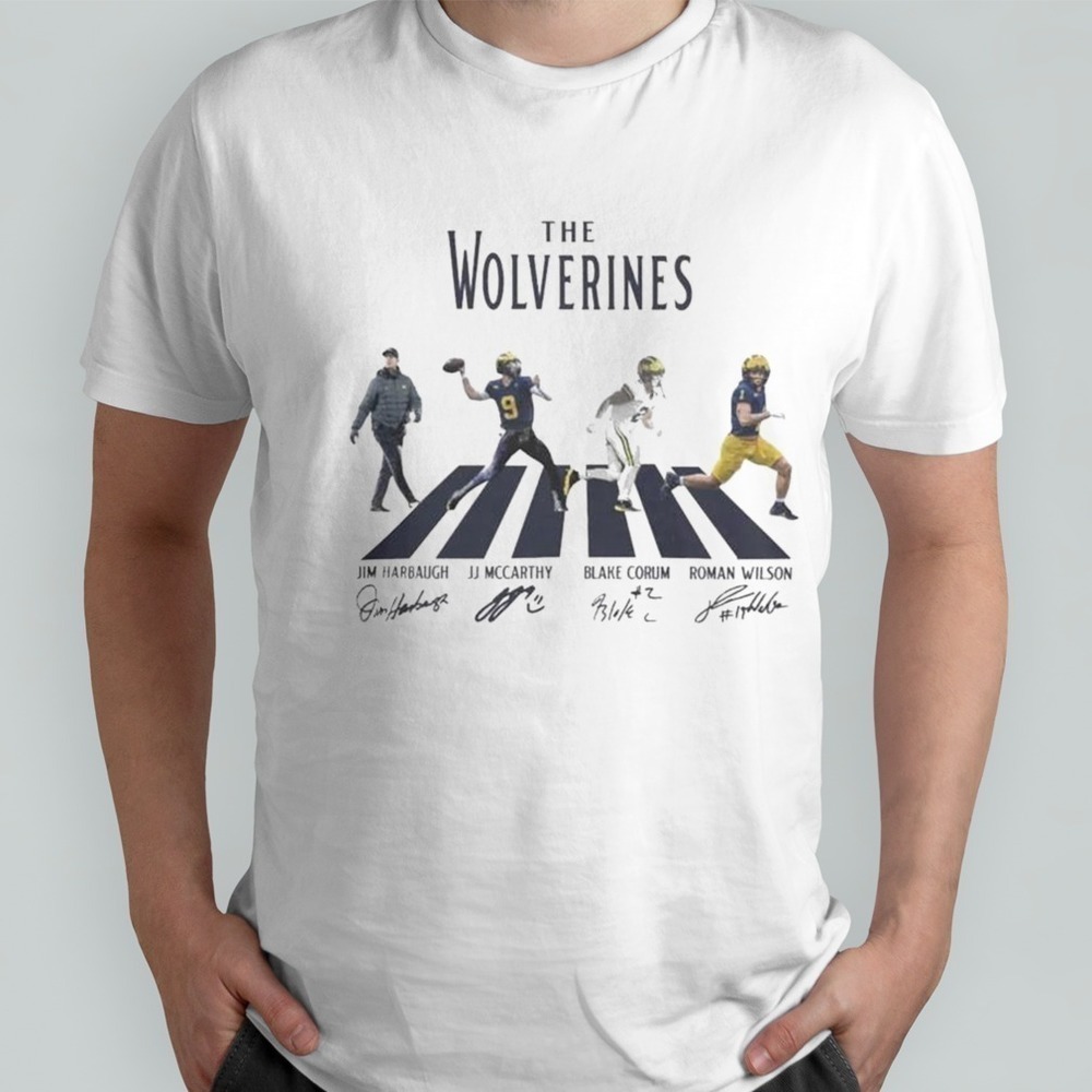 The Wolverines Road Abbey Jim Harbaugh Mccarthy Blake Corum Roman Wilson Shirt